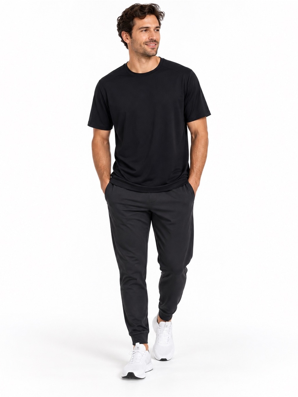 Zella Men’s Performance Athletic Short Sleeve Shirt S Black